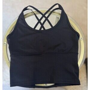 Pop Fit Womens Sports Bra  Cropped Top Bralette Size Med
